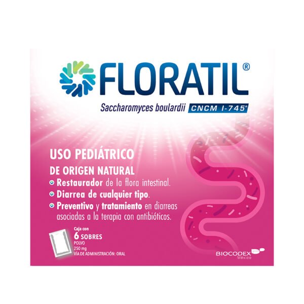 Floratil Ped 250 Mg 6 Sobres Biocodex 1 pza