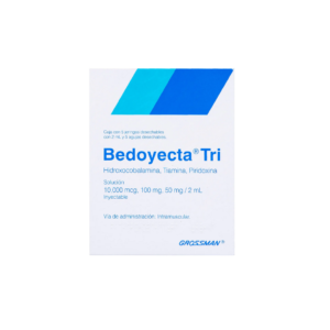 Bedoyecta Tri solución inyectable c/5 jeringas Prellenadas